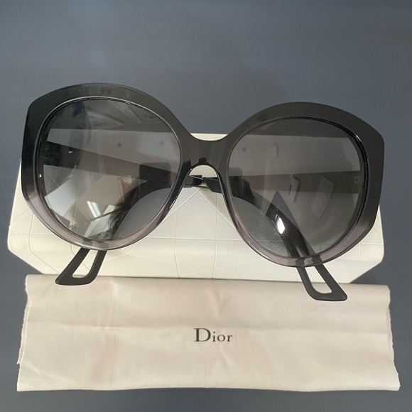 Dior sunglasses. Original case and cleaning cloth included.